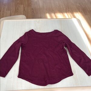Cat & Jack Burgundy Long Sleeve Top